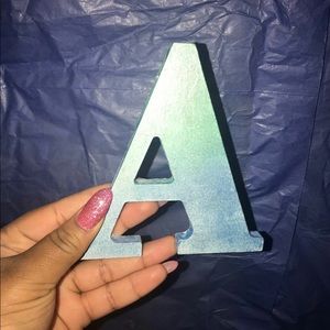 Letter A room decor